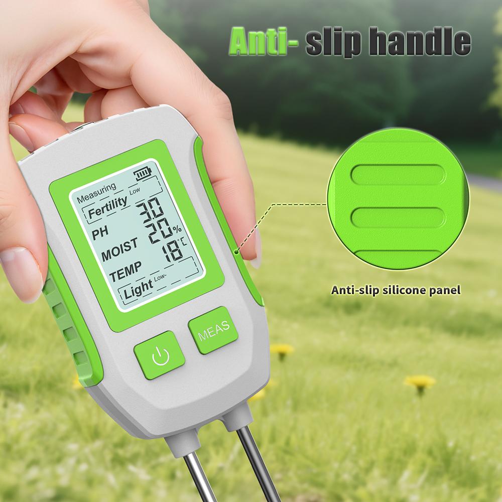New 3/5 in 1 Soil Tester Soil PH Meter PH Sunlight Moisture Temperature Humidity Fertility Sensor for Garden Greenhouse
