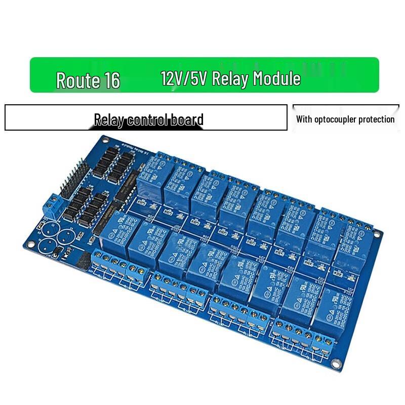 Zhijinlian 16-Channel 12V/5V Relay Module