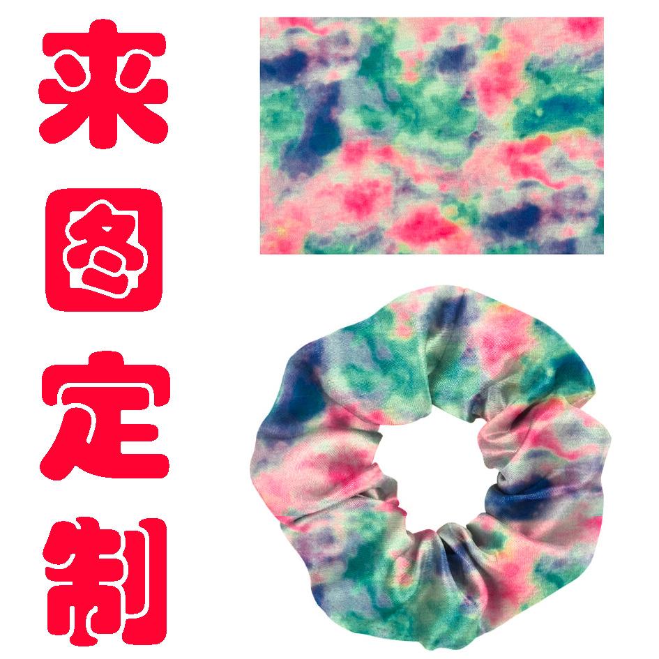 Атласная футбольная резинка для волос, жгут для волос в виде толстой кишки, простая повязка на голову, эластичная лента, женская резинка для волос из эластичной ткани.