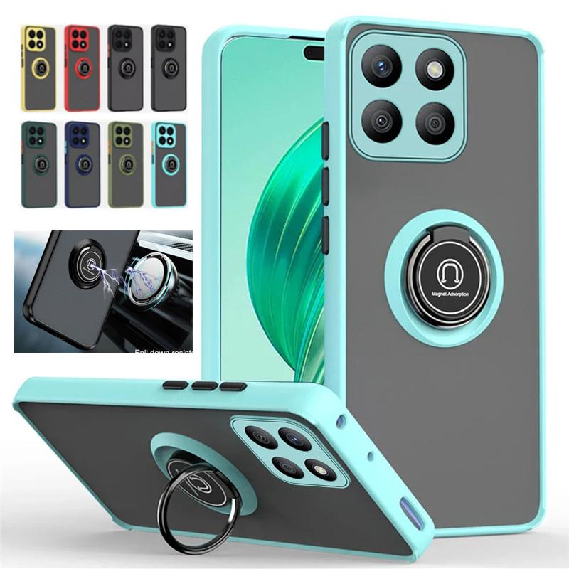 Матовый защитный чехол для Honor X8b X7b 5G X9b X8a X7a X6a X9a X7 X6 X5 Plus чехол-кольцо магнитный держатель подставка противоударный чехол Fundas