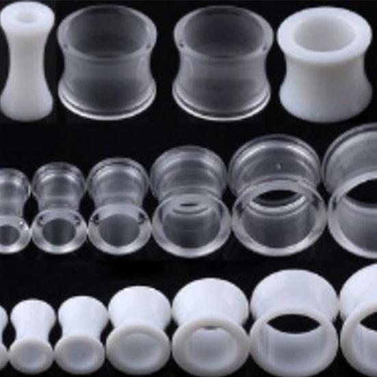 1 пара силиконовых тоннельных ушных вкладышей с двойным расклешенным седлом, манометр унисекс