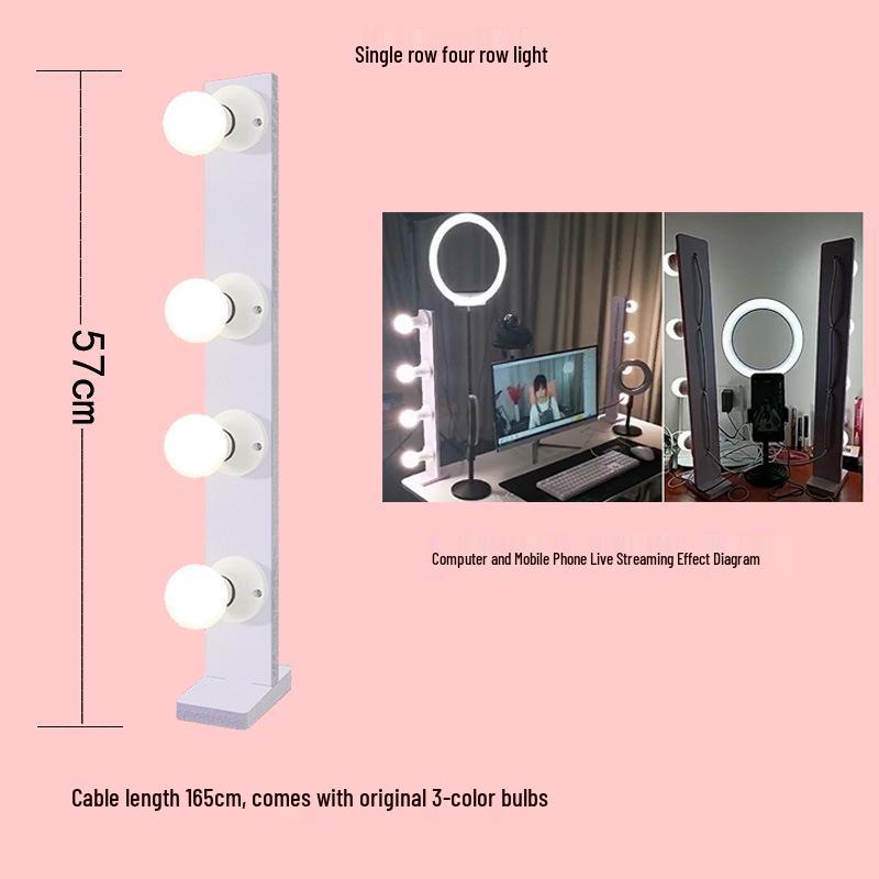 Live Streaming LED Beauty Light with Phone Stand (Desktop)