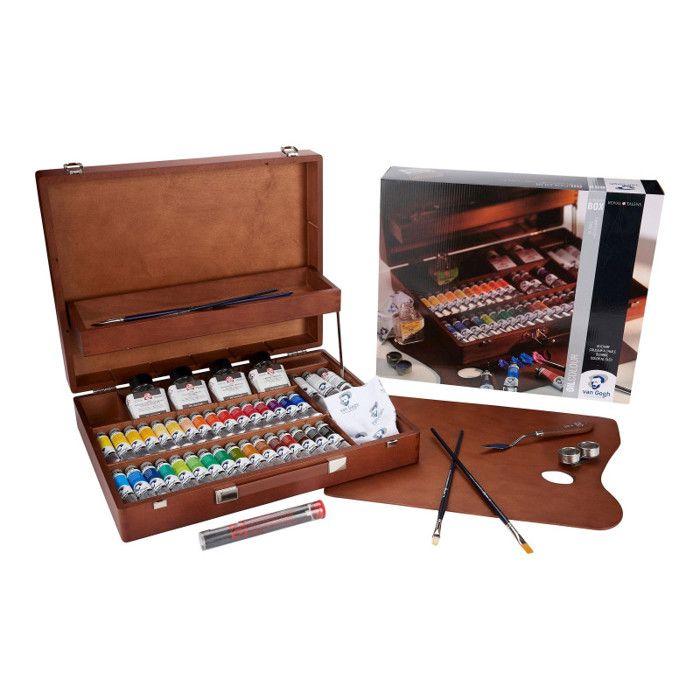 Coffret de peinture - Van Gogh - Superior Huile super-fine - 32 tubes - Accessoires inclus - Multicolore