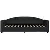 Daybed with Mattress Black 90 x 200 cm Fabric