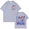 Funny Anime Dandadan Turbo Granny Cat Graphic T-Shirt Fashion Cartoon Oversized Men Women Vintage Casual Cotton T-Shirts