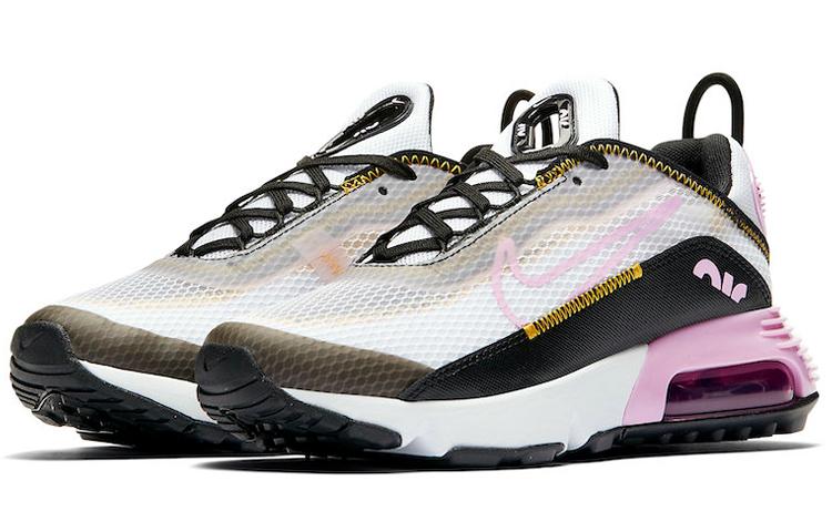 Kids' Sneakers Nike Air Max 2090 White Light Arctic Pink (GS) White/Black/Dark Sulfur/Light Arctic Pink
