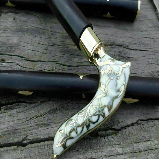 Античный латунный цветок лист сплошной белый стиль винтажная черная деревянная трость трость подарок для мужчин и женщин