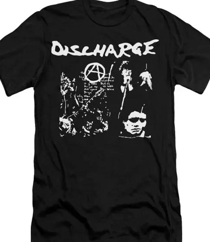 BASIC Discharge band black short sleeve S to 5Xl All sizes AD683 Unisex T-Shirt