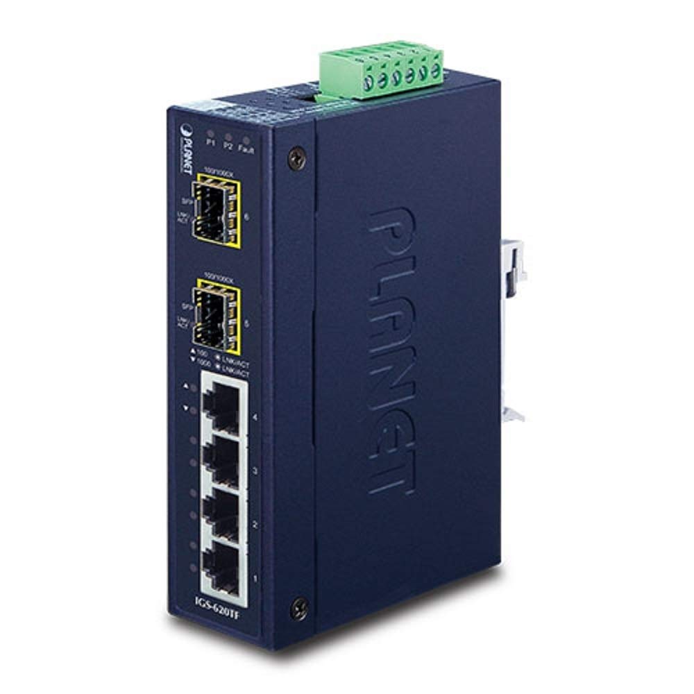 Промышленный коммутатор SFP Ethernet []IGS-620TF 4 порта 10/100/1000T + 2 порта 100/1000X