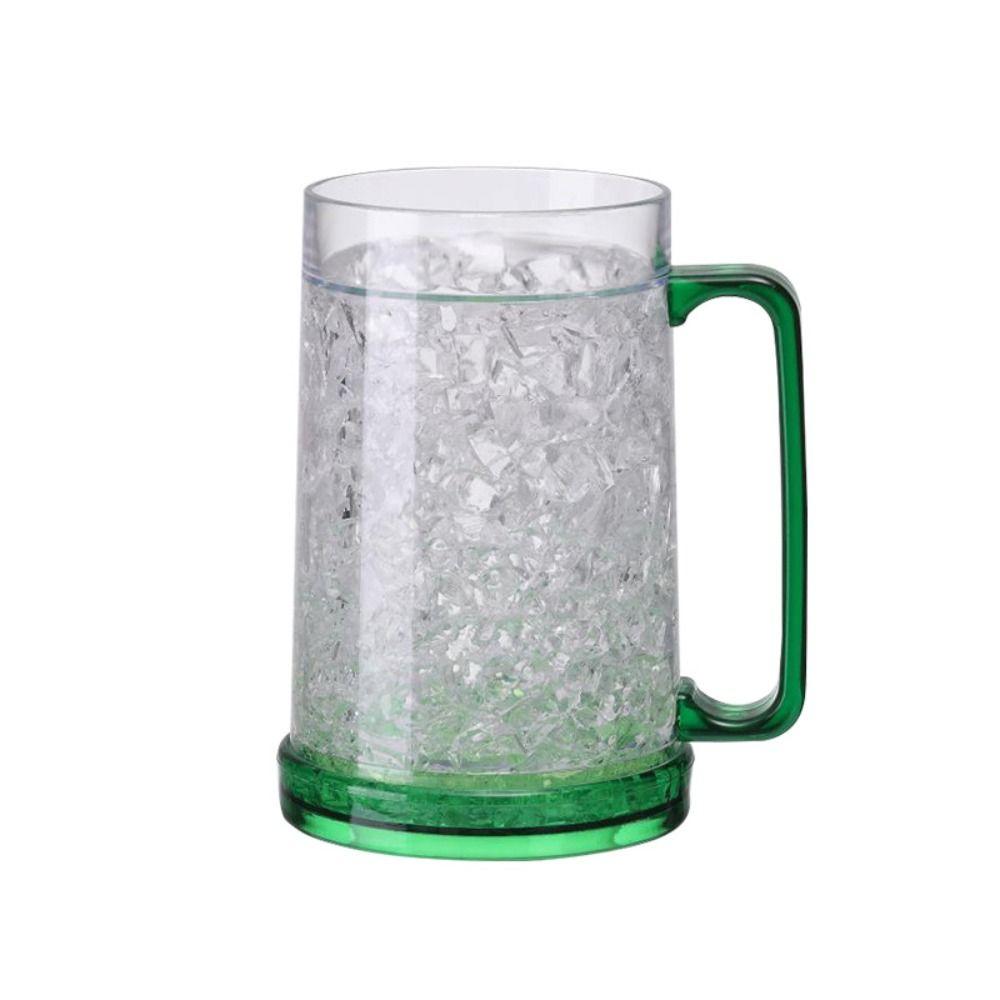 Clear Freezer Ice Beer Mug Gel Beer Cup Drinking Glasses Cooling Wine Cup  Beer