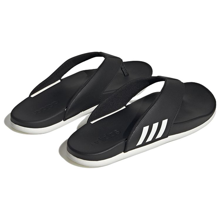 Adidas Adilette Comfort Flip Flop Black White Women Sneakers Core-Black Cloud-White HQ4458