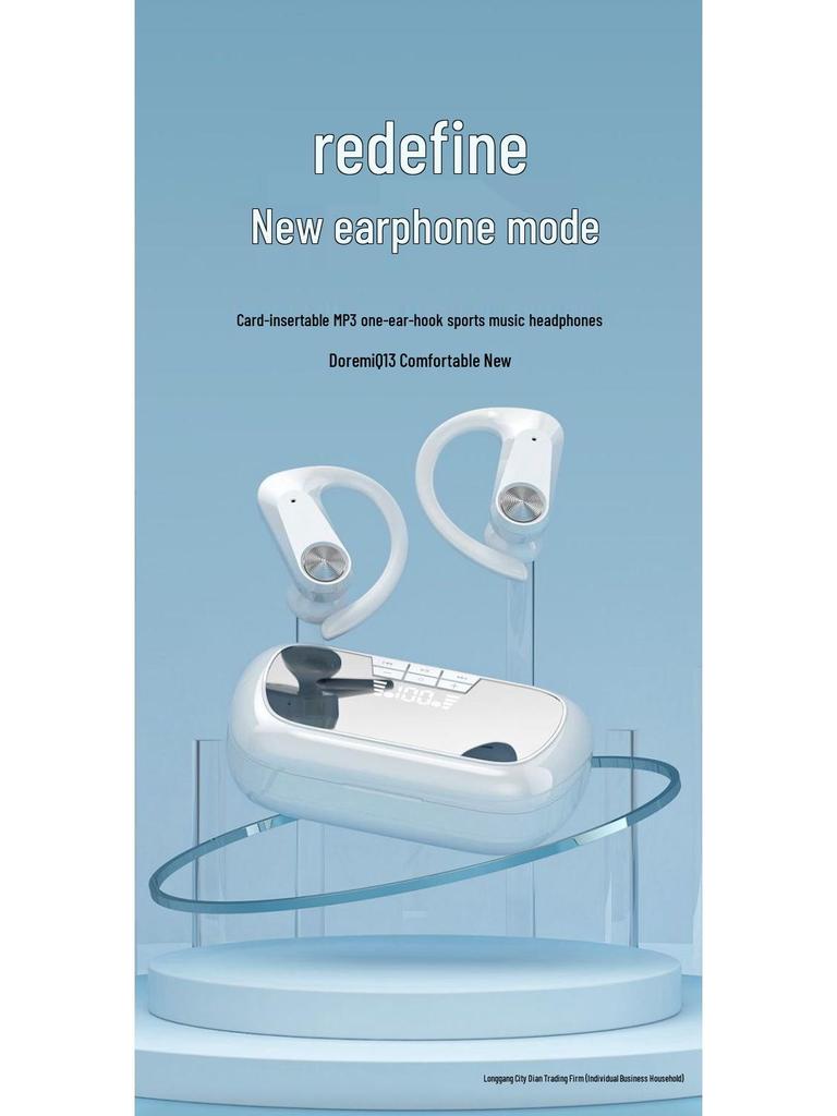 All-in-One Over-Ear Bluetooth Headphones with MP3 Player & Card Slot for Sport, Compatible with Apple & Android Devices