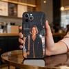 Чехол для телефона E-Emma M-Myers для iPhone 17,16,15,14,13,12,11 Plus,Pro Max, Мягкий силиконовый черный чехол