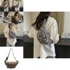 Ethnic Style Plaid Women's Chest Bag Lightweight Summer Travel Crossbody Purse