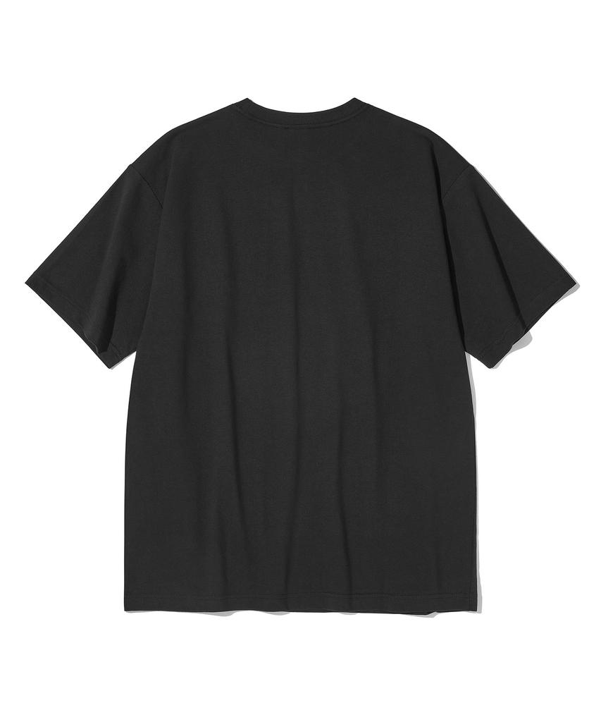 URBANDTYPE Union Jack Applique T-Shirt_Black