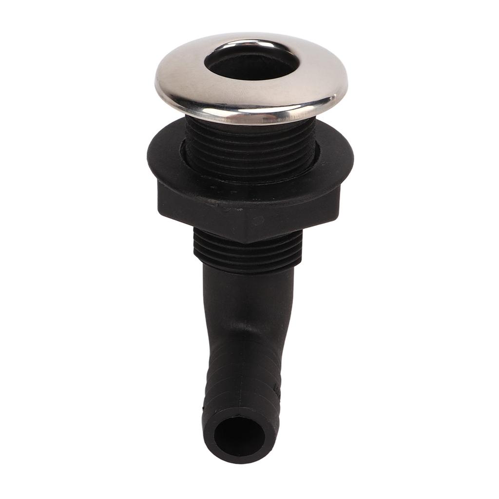 3 4in Marine Elbow Outlet Nylon Hull Hose Connector Marine Hardware Accessories Black