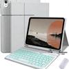 Универсальный защитный чехол для iPad 11 с Bluetooth-клавиатурой с подсветкой для iPad Pro 11/Air 7.
