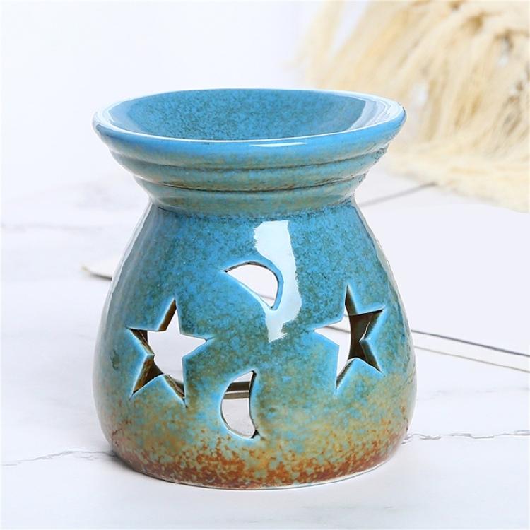Beautifully Craft Ceramic Incenses Holder Featurings Star And Moon Essential Oil Burners Perfect For Meditations