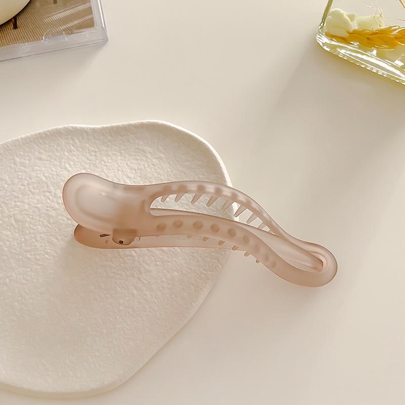 Элегантная горизонтальная заколка для волос «конский хвост» в форме утконоса — шпилька в форме акулы для надежной фиксации на затылке