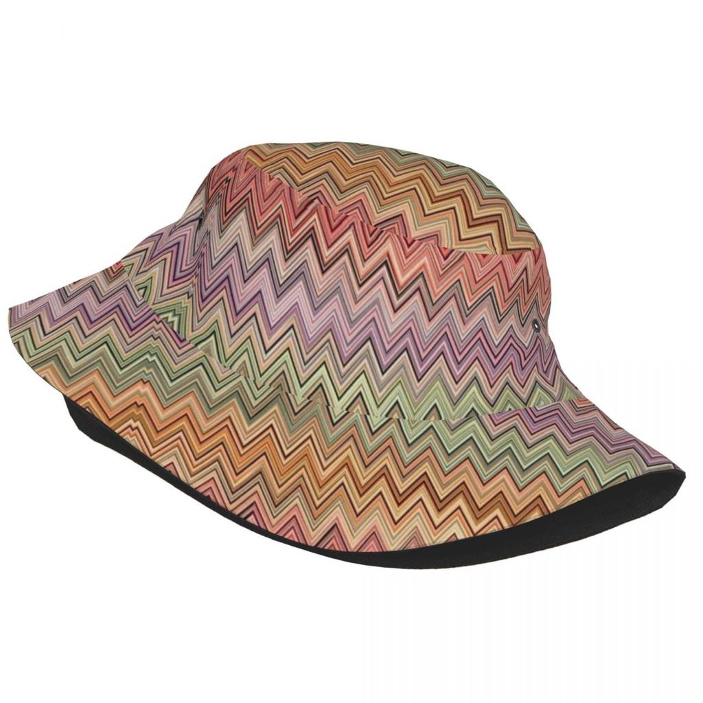 Бохо винтажные современные зигзагообразные панамы женские унисекс унисекс модные многоцветные современные летние рыбацкие шляпы