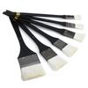6 Pcs Wool Hair Flat Head Oil Painting Brush Board Brush Long Birch Wood Handle Water Acrylic Background Brush Artist Supplies