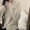 Любовь пуговица мех енота вязаный кардиган женский осенний новый круглый вырез универсальный свитер