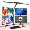 OOWOLF LED Desk Lamp, Clamp-on Design, Eye-Friendly, High Color Rendering Ra95, 1800Lx Brightness, Dimmable, Color-Adjustable, Rear Light,