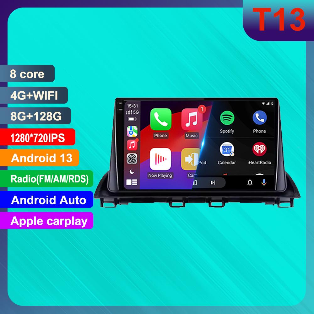 Android-навигация и HD-дисплей для заднего вида для Mazda 3 с поддержкой CarPlay