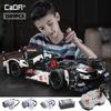Cada 1589PCS City Technical RC/non-RC Endurance Racing Car Compatible Building Blocks Remote Control Super Sports Vehicle Bricks