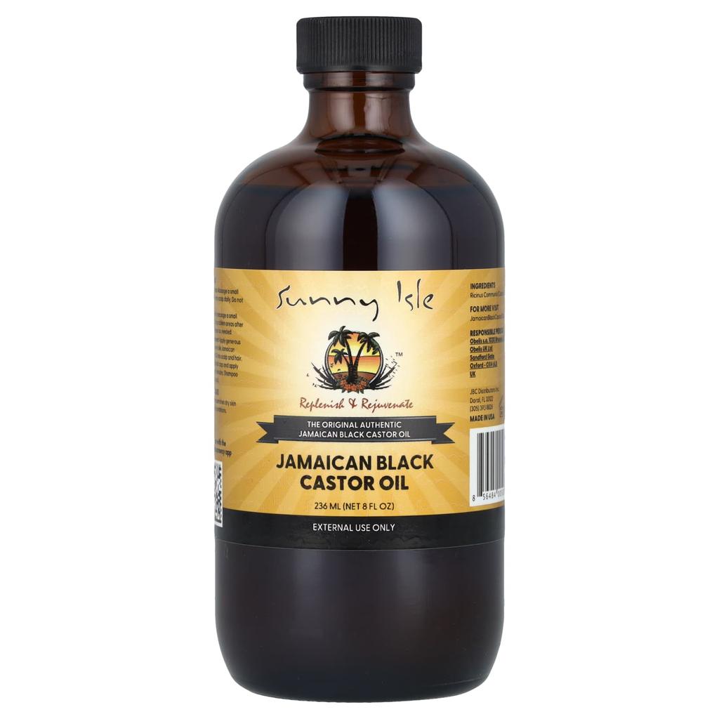 Sunny Isle Jamaican Black Castor Oil, 8 Fl Oz (236 Ml)
