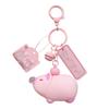 Creative Capybara Keychain Cartoon Car Key Ring Delicate Kapibara Pendant Keyring  Female