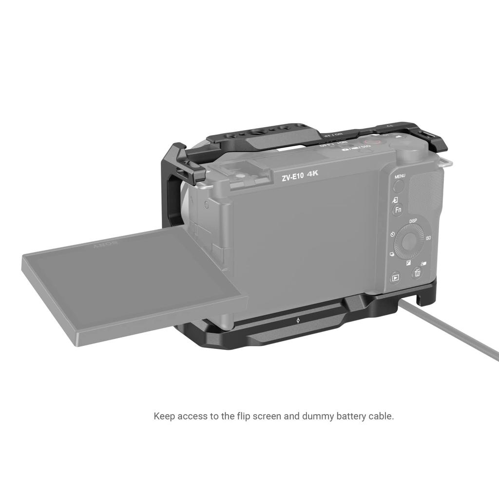 Клетка SmallRig с быстросъемной площадкой для улучшения хвата ZV-E10 Рукоятка, Встроенная (3538B)