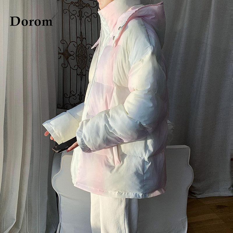 Зимние парки оверсайз в стиле Харадзюку, женские повседневные пальто, корейская свободная куртка-пуховик с капюшоном, женское теплое пальто с хлопковой подкладкой