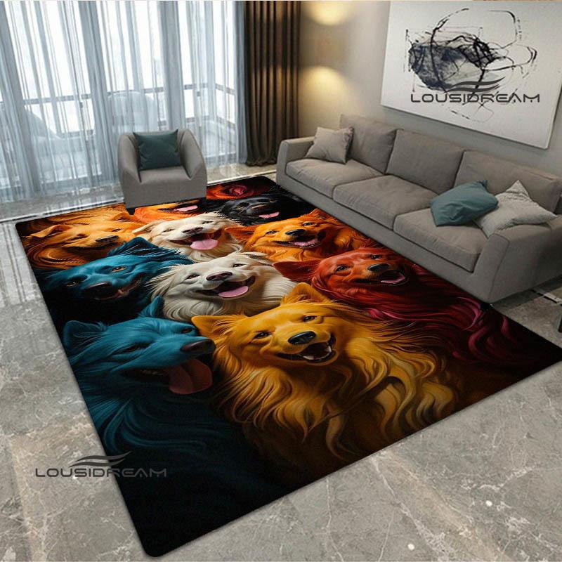 3D Cute dog printed carpet kitchen mats Non -slip carpet outdoor carpets area rug bedroom decor pink room decor birthday gift