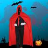 Grim Reaper Wizard Cloak: Black Magic Vampire Pirate Cape Costume
