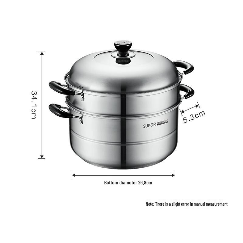 Supor 32cm Double Layer Stainless Steel Steamer Pot