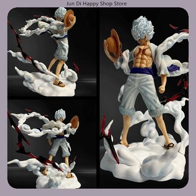25 см One Piece Луффи С подставкой И с соломенной шляпой Аниме Фигурка Фигурки Модели ПВХ Статуя Модели Коллекционная фигурка для фанатов Украшение Кукла Игрушки