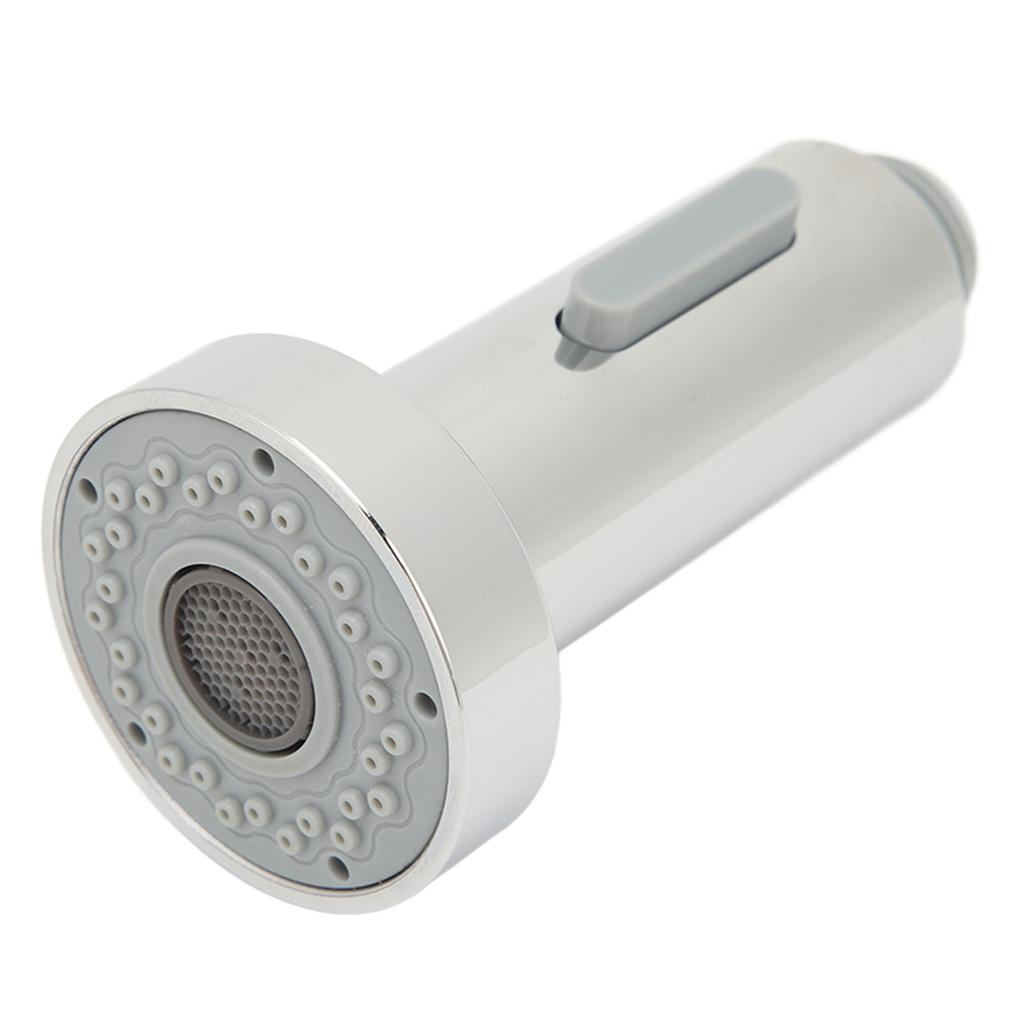 Pull Down Faucet Head ABS Universal Fit Splashproof Kitchen Sink Spray Nozzle Replacement Part Chrome