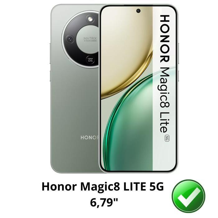 Закаленное Стекло для Honor Magic 8 Lite 5G [Упаковка 2 шт.] Защитная Пленка Стекло на Экран Phonillico®