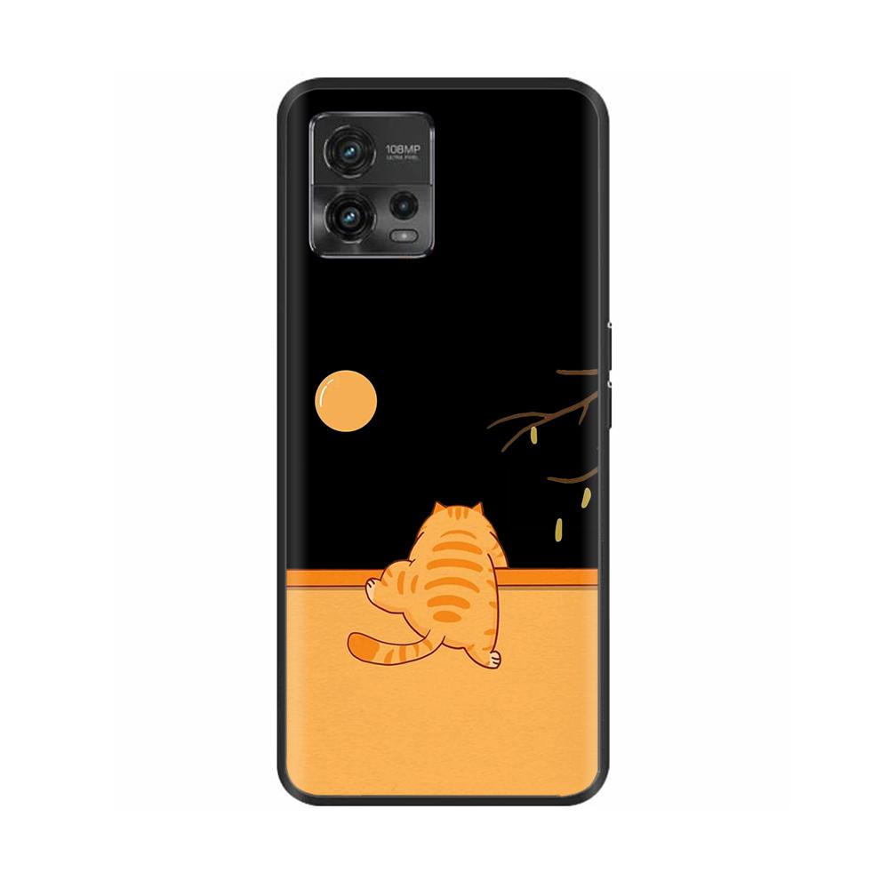For Moto G72 Case Couple Panda Phone Back Cover For Motorola G72 Cover MotoG72 G 72 Protective Soft Liquid Silicone Funda Bumper