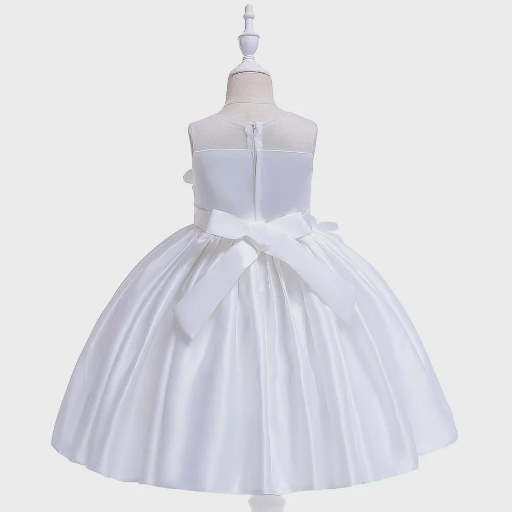 Платье принцессы из атласной сетки для девочек 2025 года - Детская одежда Юбка