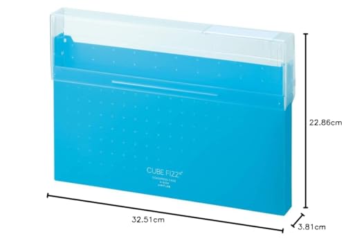 LIHIT LAB A6024-8 Футляр для документов Конгресс-футляр A4 Cube Fizz Blue Opaque