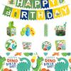 Dinosaur Themed Birthday Party Ornaments Disposable Cutlery Paper Plates Paper Cups Tissue Girls Decoration Dinosaur Party