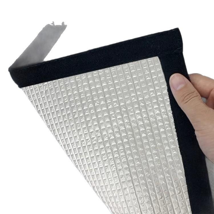 9mm Home Sunscreen Thermal Insulation Magnetic Curtain Sticker Sunshade Window Glass Film Paper Light Blocking Tool Universal Black 50*50cm