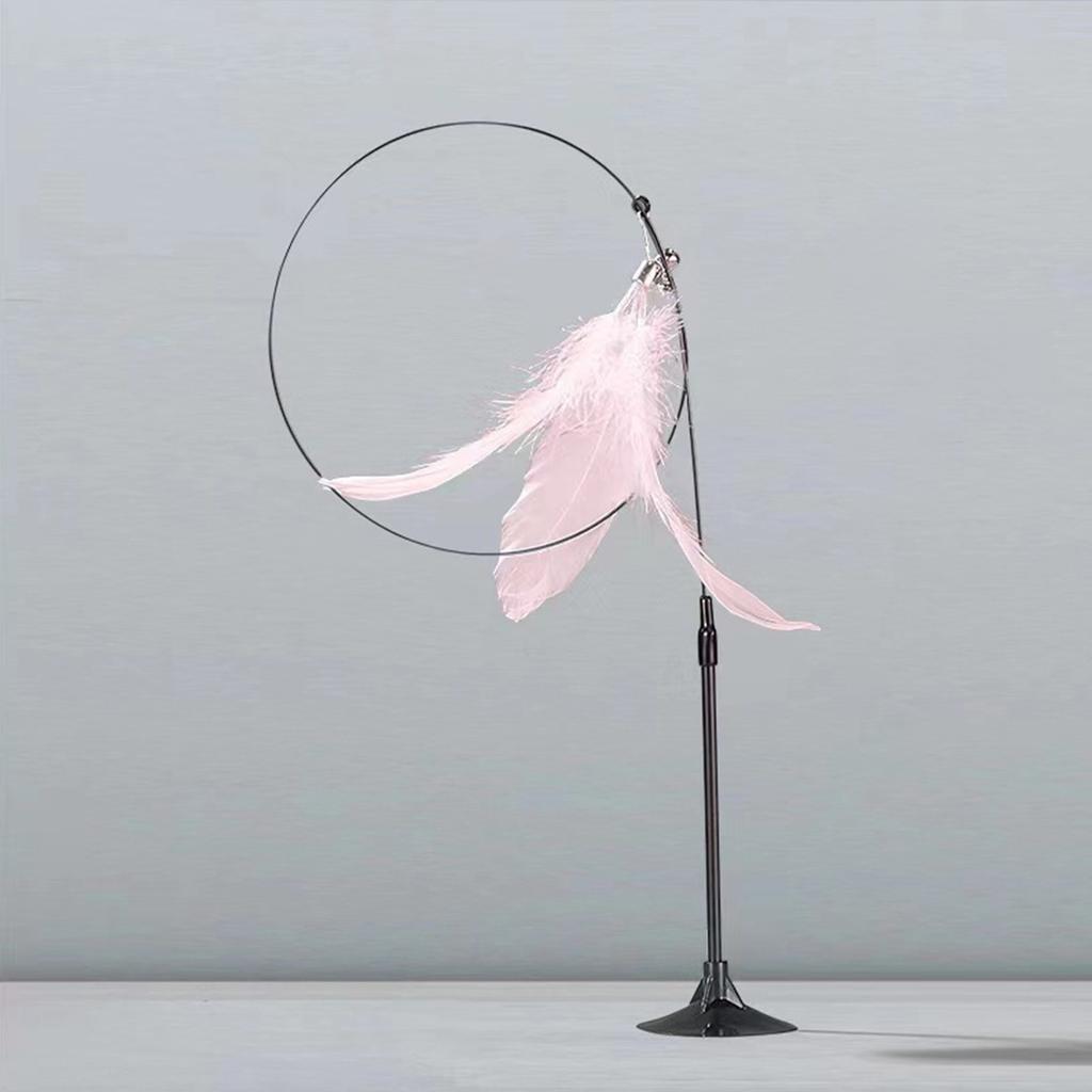 Кошачья палочка-дразнилка, устойчивая к укусам, присоска, игрушка-колокольчик для кошек, саморазвлечение, расслабляющая кошка