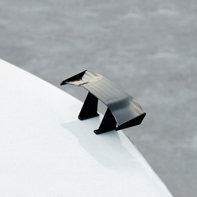 Универсальный автомобильный мини-спойлер из углеродного волокна, крыло, автомобильный стайлинг, задний багажник, крыло, спойлер для багажника, автомобильное украшение, внешние аксессуары