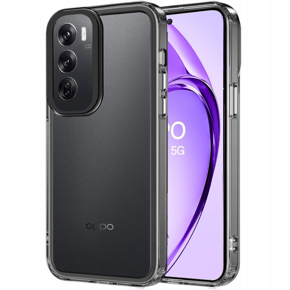 Oppo A80 Fusion Hybrid Case, Transparent/Black