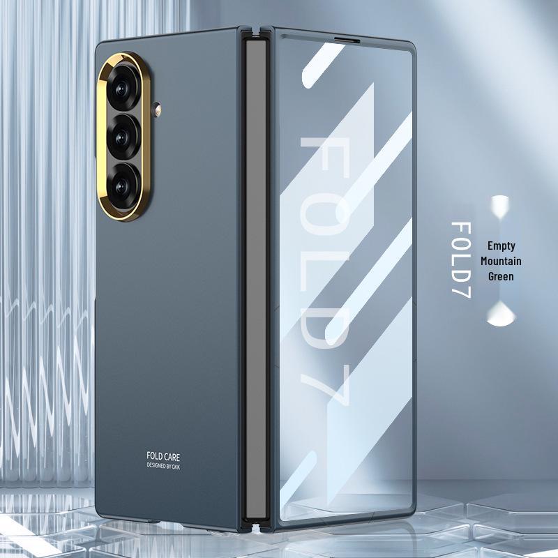 Женский матовый чехол-накладка с ощущением кожи для Samsung Z Fold7, трансграничный