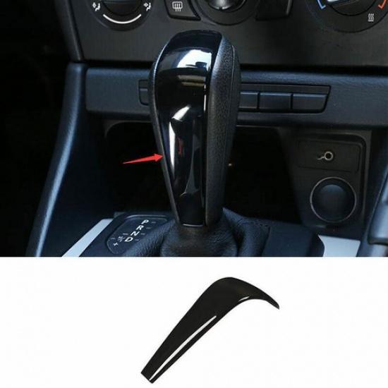 Fit For BMW X1 E84 2010-2013 ABS Black Inner Gear Shift Knob Decor Cover Trim