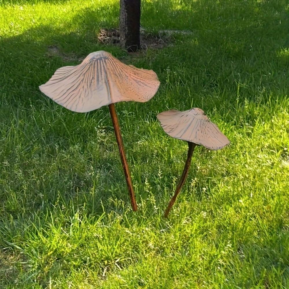 Металл Металл Ржавый Гриб Хэллоуин Украшение Ржавый Гриб Табличка Садовое Украшение Набор Сад